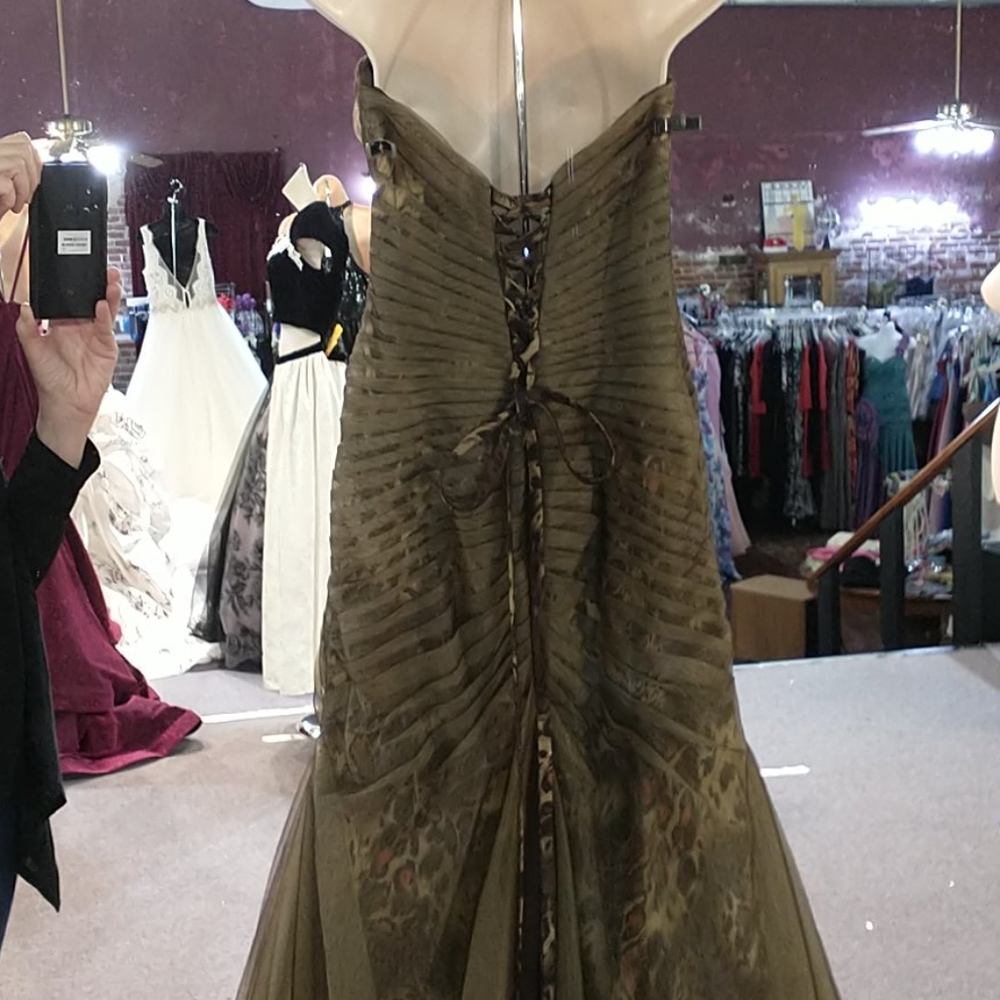 Precious Formals Animal Print Rhinestone Mermaid - Picture 7 of 9